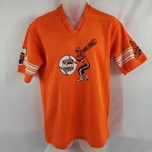Hires Root Beer Road Kings Vintage Baseball Mesh Jersey #7 Mens size Medium